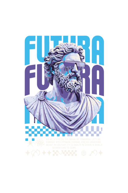Futura Greek Design Oversized Hoodie
