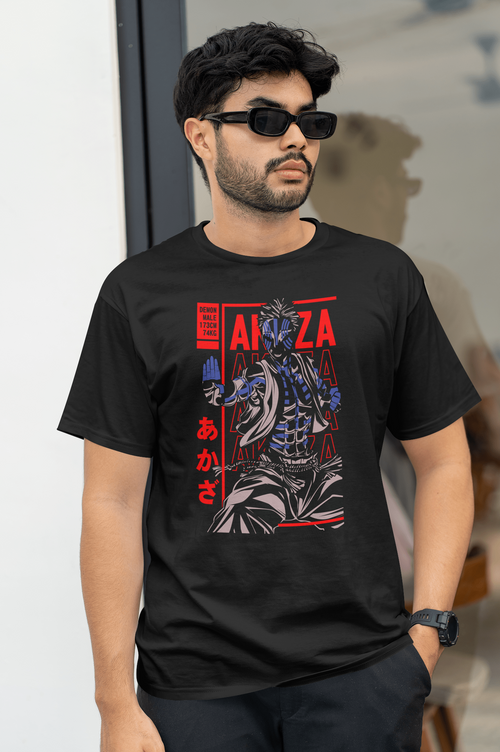 Akaza Demon Slayer Oversized Tee  Premium Terry T-shirt