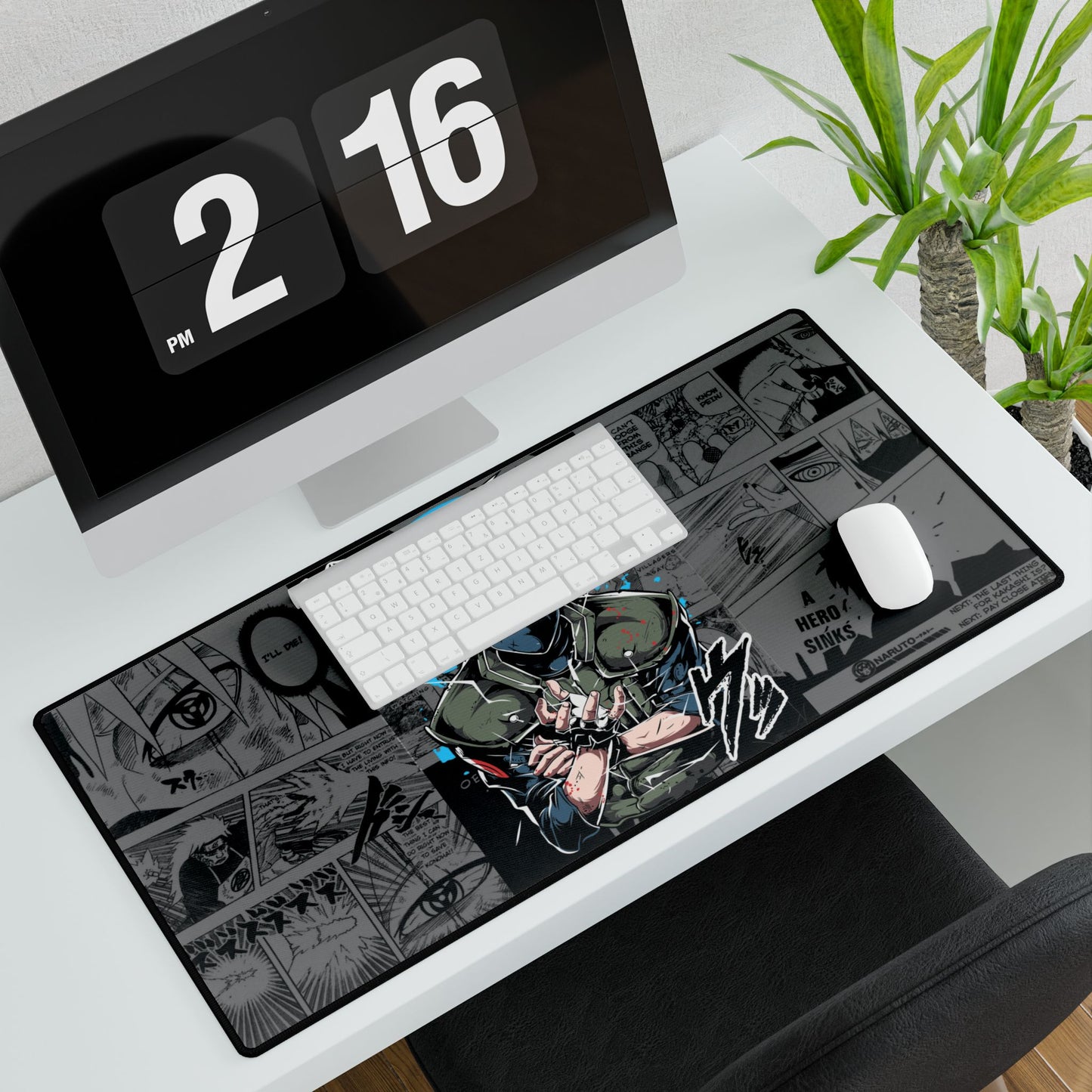 Kakashi Manga Burst | XL 900X420  Anime Gaming Mouse Pad